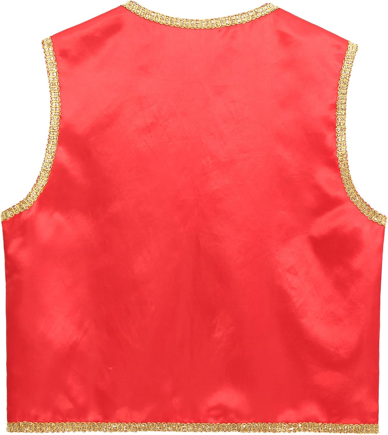 Men's Arabian Prince Vest Tops Sleeveless V Neck Vest Cardigan Waistcoat for Halloween