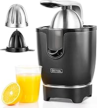 OSTBA Electric Citrus Juicer with Two Cones for Easy Use, Lemon Lime Grapefruit Orange Juice Squeezer with Anti-drip Spout, 85W Powerful Motor, Stainless Steel Handle, Easy to Clean, BPA-Free