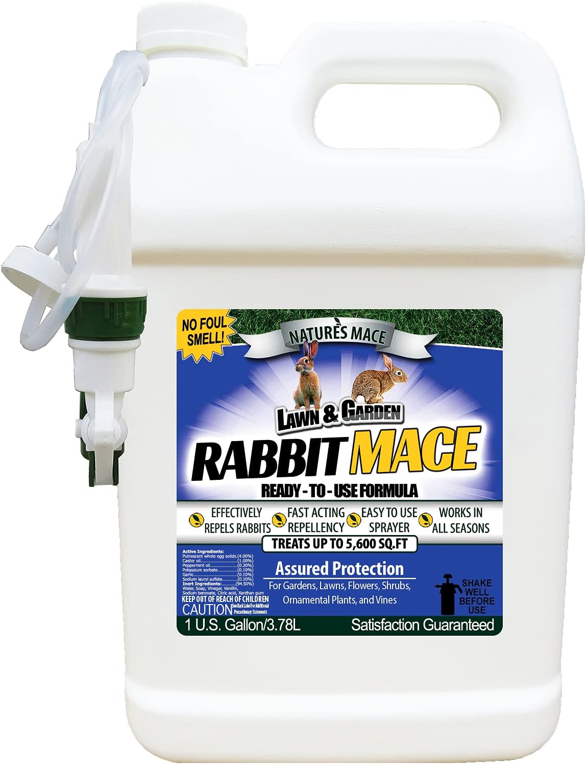 Nature’s MACE Rabbit Repellent 1 Gal Spray/Covers 5,600 Sq
