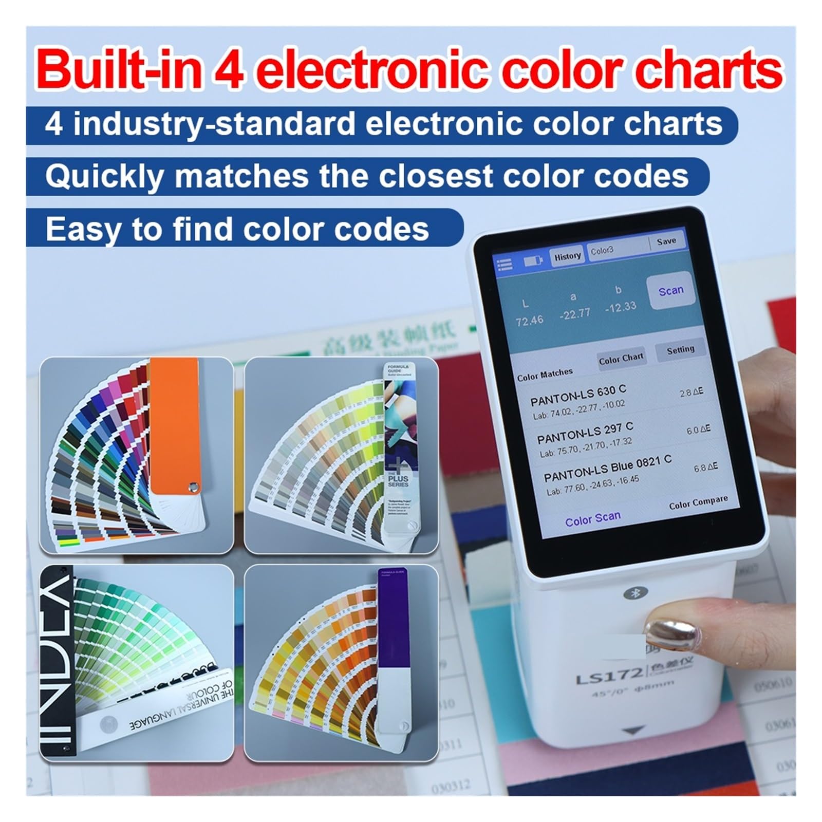 Espectrofotómetro, Colorímetro Portátil De Alta Precisión LS172 45/0, Colorímetro Digital, Colorímetro Para Impresión