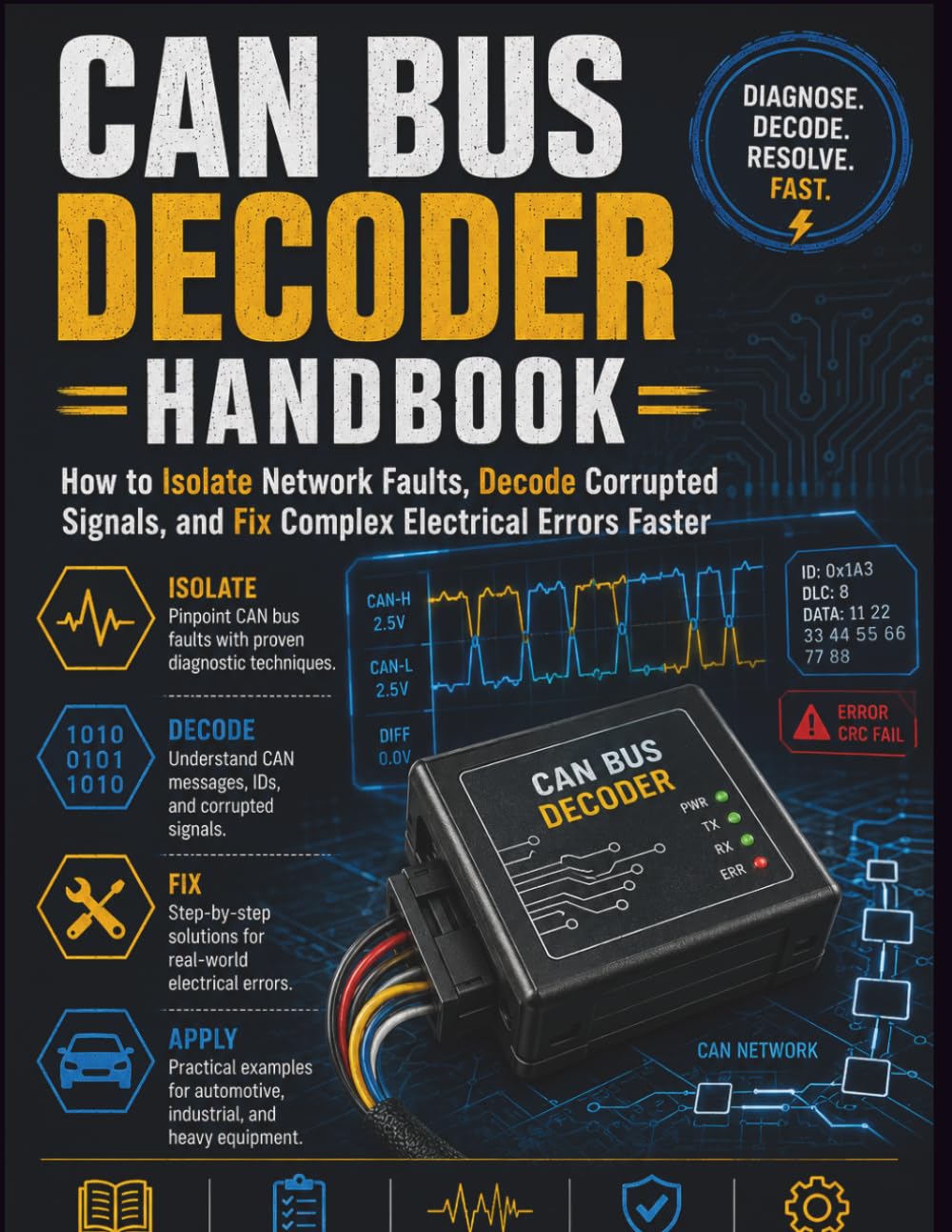 CAN BUS DECODER HANDBOOK: How to Isolate Network Faults, Decode Corrupted Signals, and Fix Complex Electrical Errors Faster