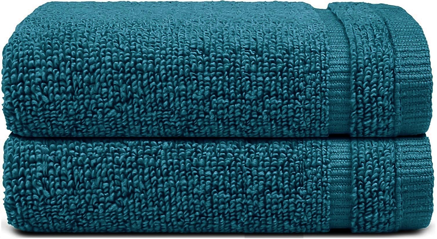 800GSM Luxury Face Hand Towels 100% Egyptian Cotton -Pack of 2 & 4- Super Soft Quick Dry Gym Saloon Spa Thick Towel Set Hotel Quality (Blue Lagoon, 2x Face Towels)