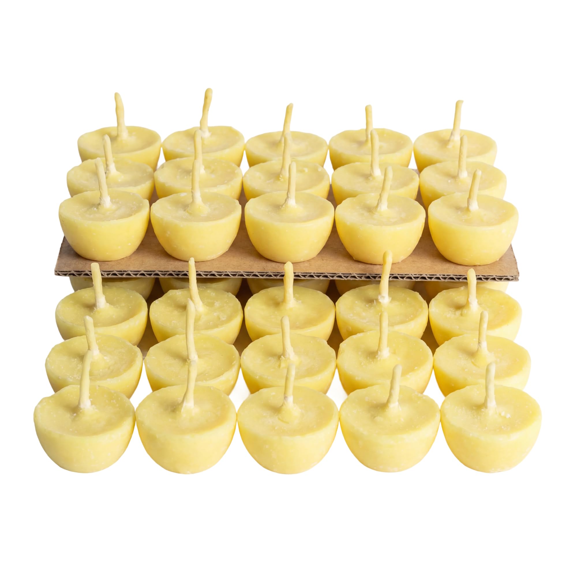 IISC Certified Cow Ghee Diya Wicks (30 Pieces), 60min Burning Time, Wax Free Cow Ghee Diya Batti for Puja (30 Pieces (Pack of 1))-image-30