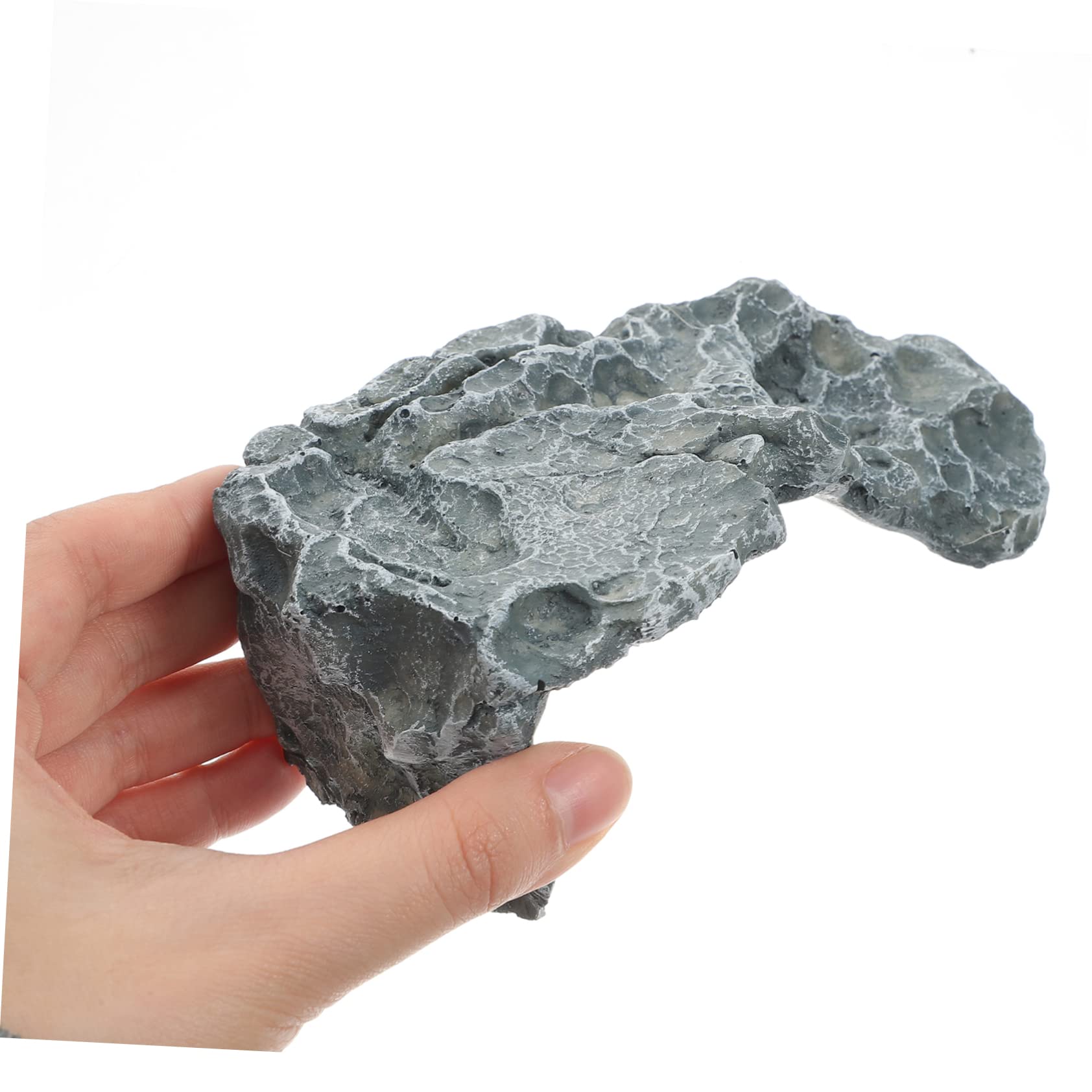 Toyvian Piattaforma di Basking in Resina per Tartarughe Acquatiche, Nascondiglio Naturale per Tartarughe di Terra, Riparo con Aspetto Pietra