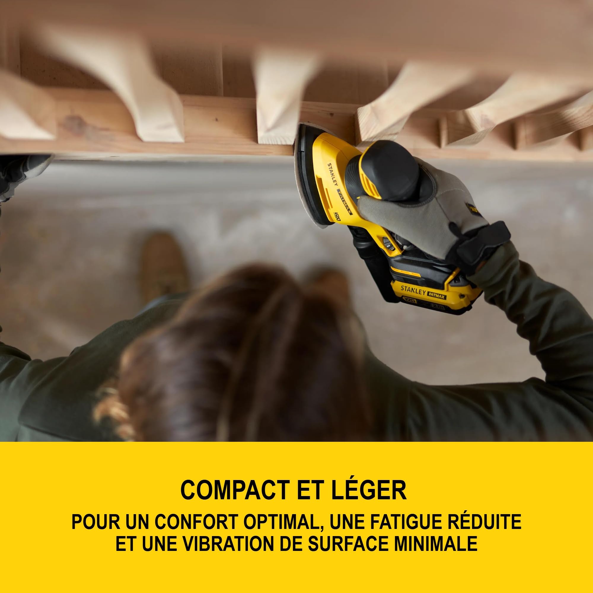 STANLEY FATMAX V20 Ponceuse de détail sans fi lbrushless, SFMCW221B-XJ
