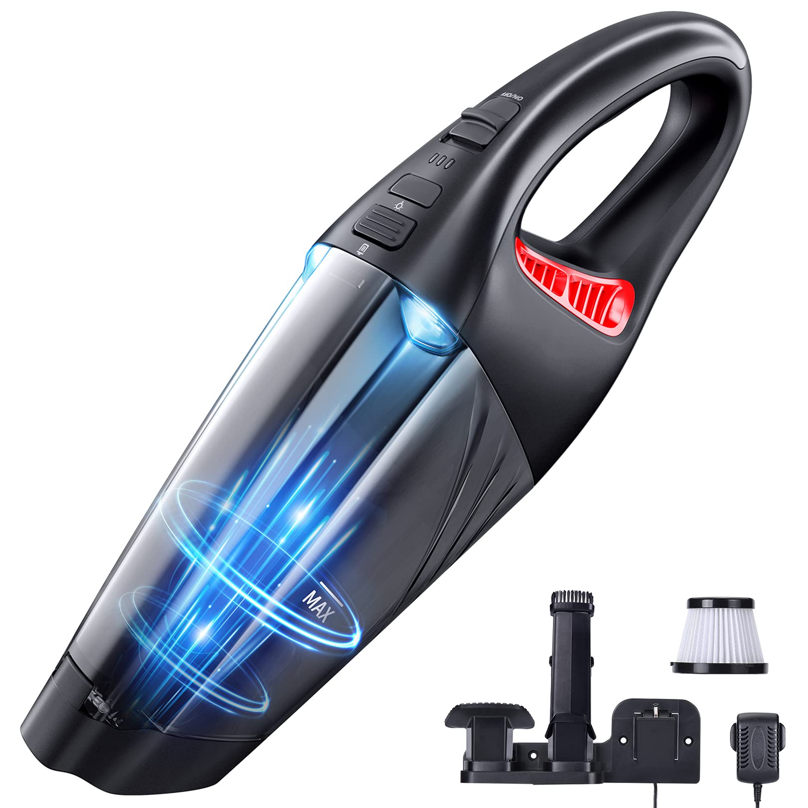 Handheld Vacuum Cleaner, 6KPa Handheld Vacuum Cordless, Powerful