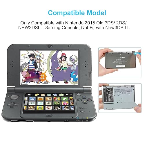 Miniatura 3 de New Upgraded 2000mAh Li-ion CTR-003 Battery for Nintendo 2015 Old 3DS 2DS NEW2DS Gaming Console Replacement Battery with 1*Repair Tool (Not for New