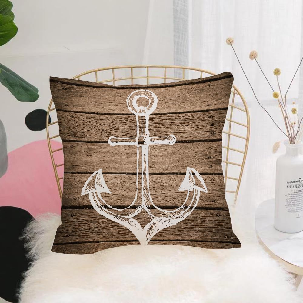 Hyosxw L Anchor Hand Drawing L Sketch Taupe Boards - A4 Cushion Cover,Throw Pillow Case Home Decorative For Living Room Bedroom Sofa Chair 18X18 Inch,L Anchor Hand Drawing L Sketch Taupe Boards Of,Pillowcase 45X45cm