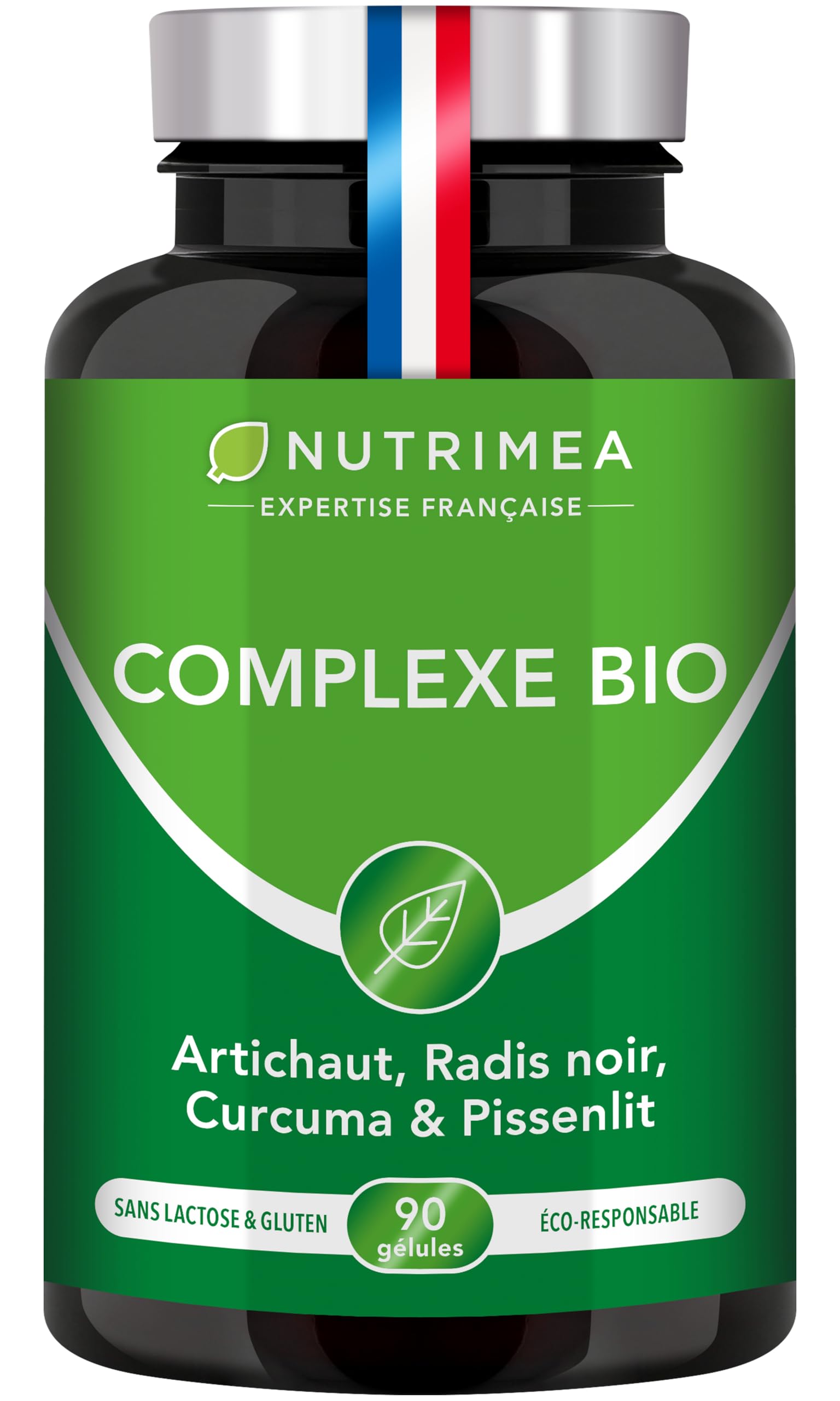 Complexe BIO – Confort Digestif & Bien-Être Hépatique – Artichaut, Radis Noir, Curcuma & Pissenlit – Sans Excipient – 90 Gélules Vegan – Fabriqué en France - Nutrimea