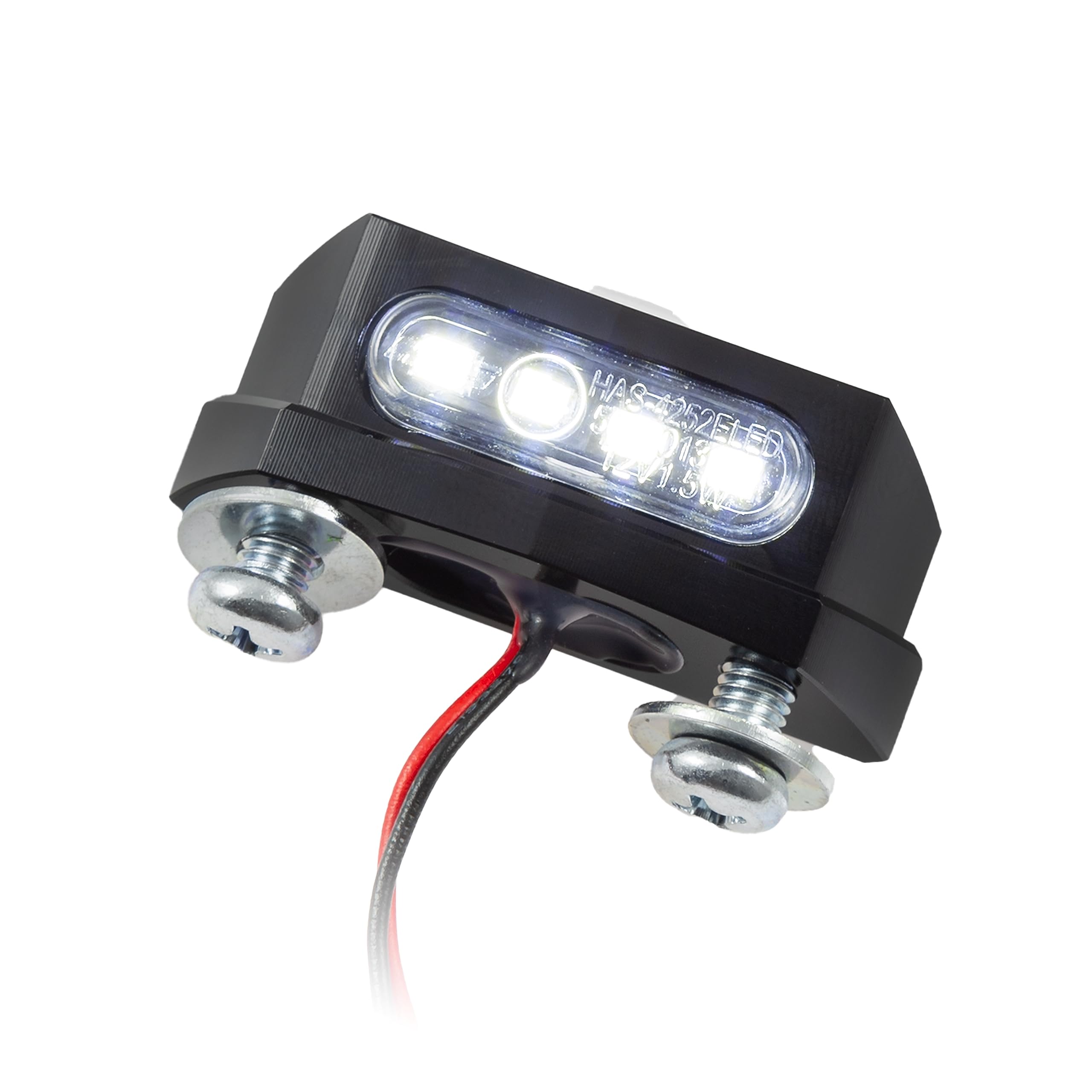 Micro LED Éclairage Plaque Immatriculation Noir 45 X 7 X 12 Mm Pour Moto - 705.27.64