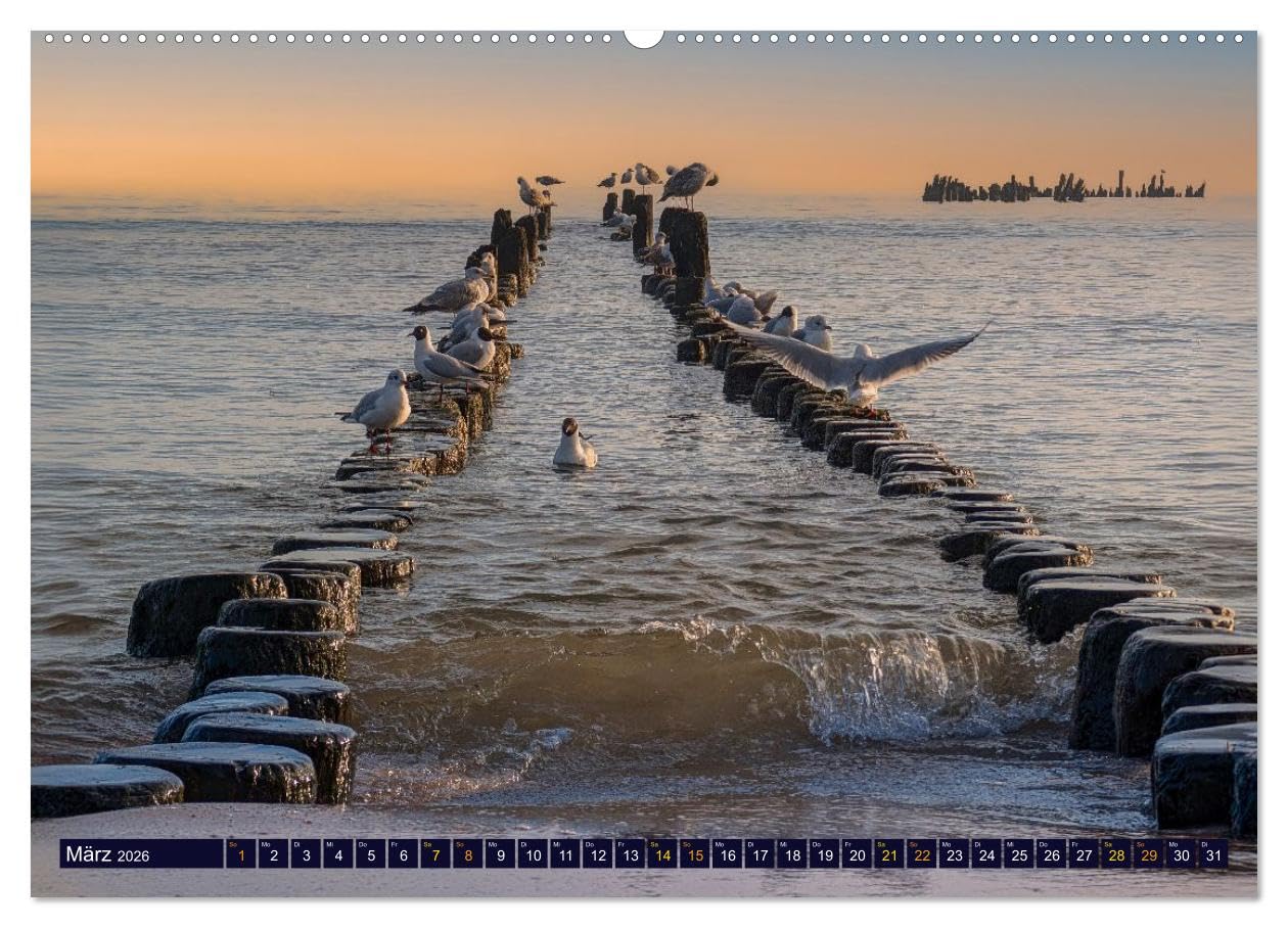 Ostseeträume (hochwertiger Premium Wandkalender 2026 DIN A2 quer), Kunstdruck in Hochglanz: Ein stimmungsvoller Ostsee-Kalender mit eindrucksvollen ... und ruhigen Meeresmomenten. (CALVENDO Orte)