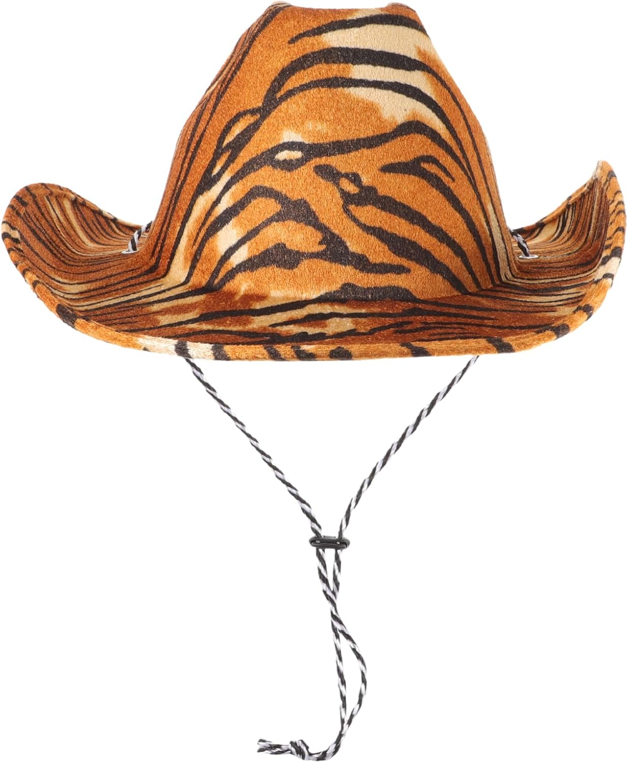 VALICLUD Cowgirl Party Decorations - Tiger Print EVA Hat for Adults, Animal Print Cosplay Caps for Women, Men's Summer EVA Hats, Prom Accessories