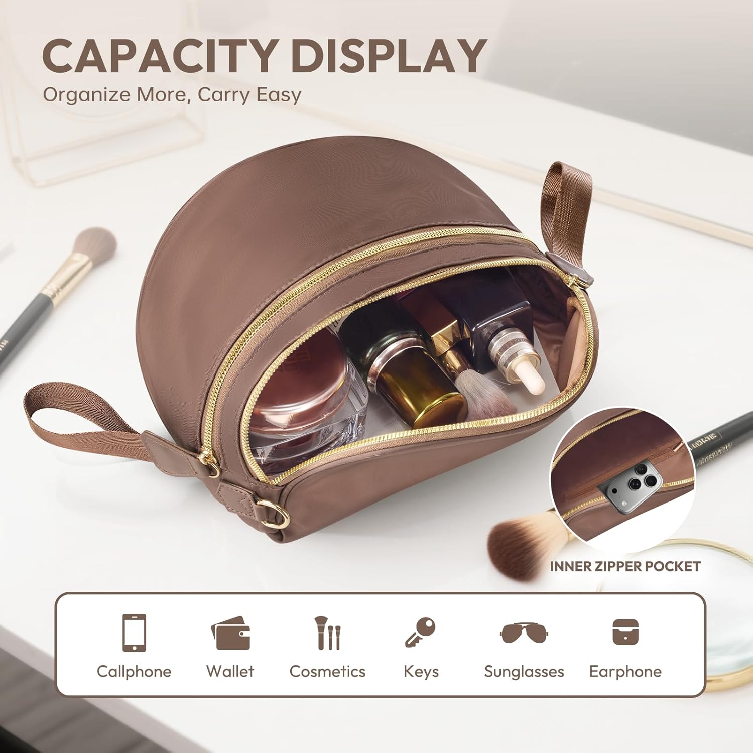 Cross Body Bag for Women Bum Bag Checkered Belt Bags Fanny Packs for Girls Travel Purse Fashion Waist Packs Crossbody Nylon Purse Trendy Shoulder Bags for Womens - Image 5