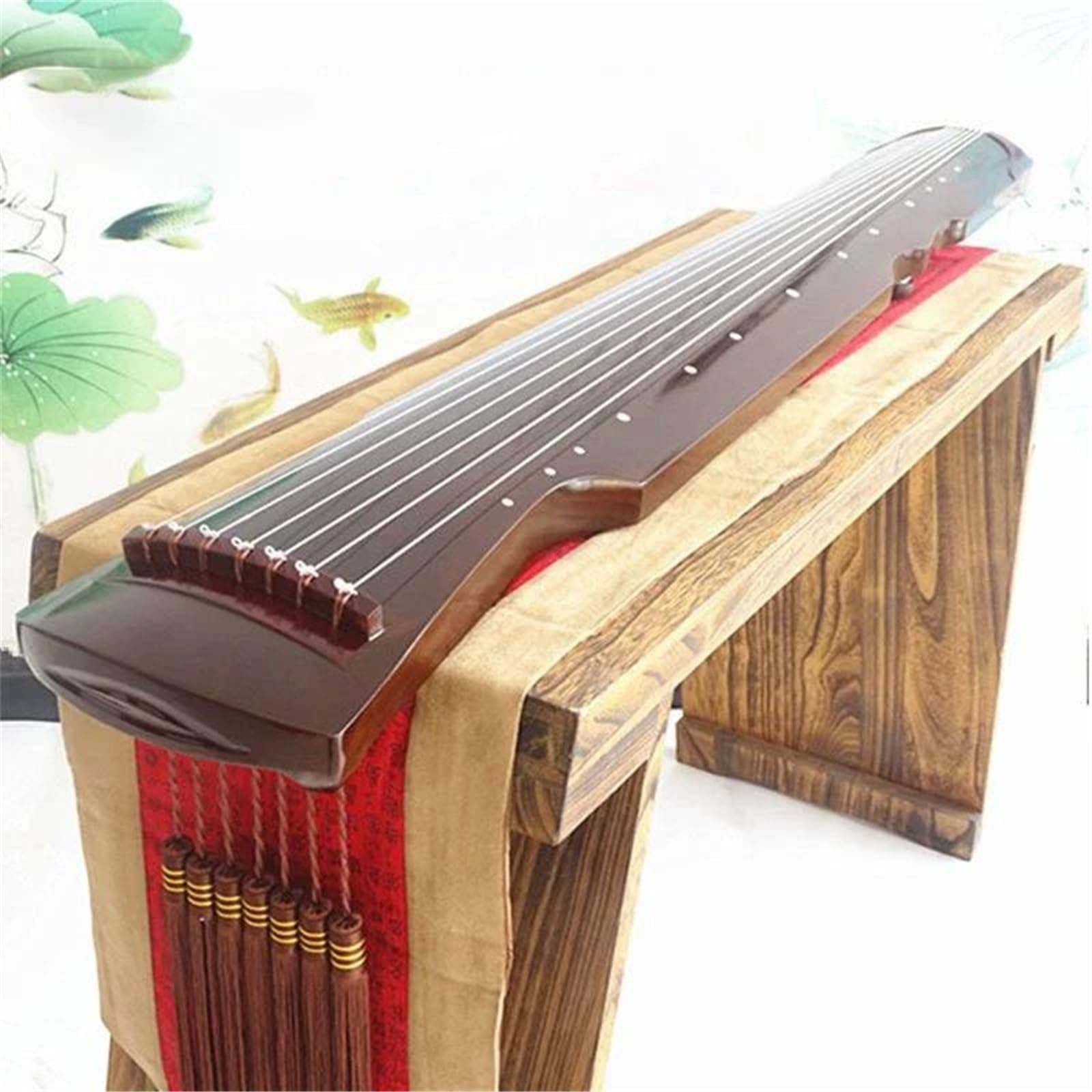 Professional Guqin Fuxi Guqin Fatto A Mano A 7 Corde Per Principianti Adulti Pratica Strumenti A Corda Insegnamento Di Prestazioni Professionali(Brown)