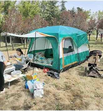 EFSANE KAMP - 12 Kişilik Aile Boyu Büyük Kamp Çadırı 2 Oda 1 Salon