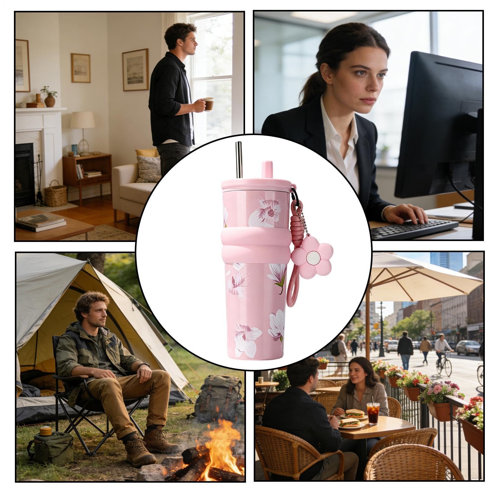 Tumbler Isotherme Étanche Qualité Alimentaire Réutilisable