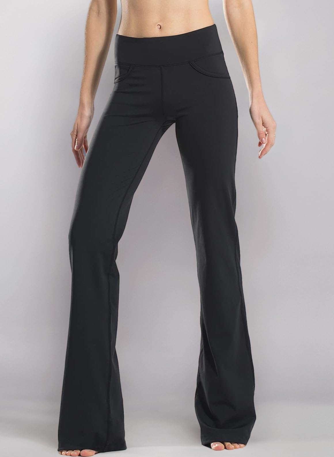 SAFORT Bootcut Yoga Pants Women Flared Leggings Sports Trousers Tummy Control Work Pants with Pockets for Business Casual