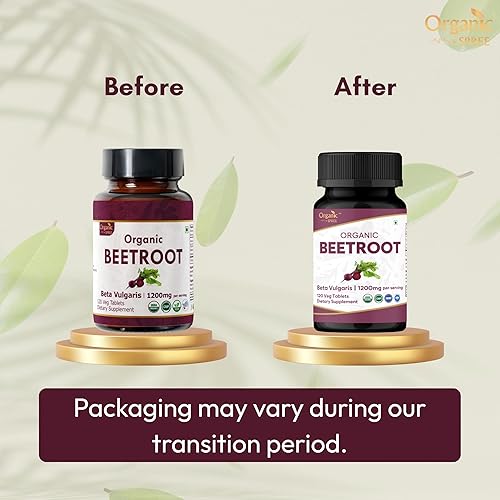 Miniatura 2 de Remolacha 120 tabletas Beta vulgar (remolacha) Certificado orgánico USDA Orgánico y natural 120 pestañas