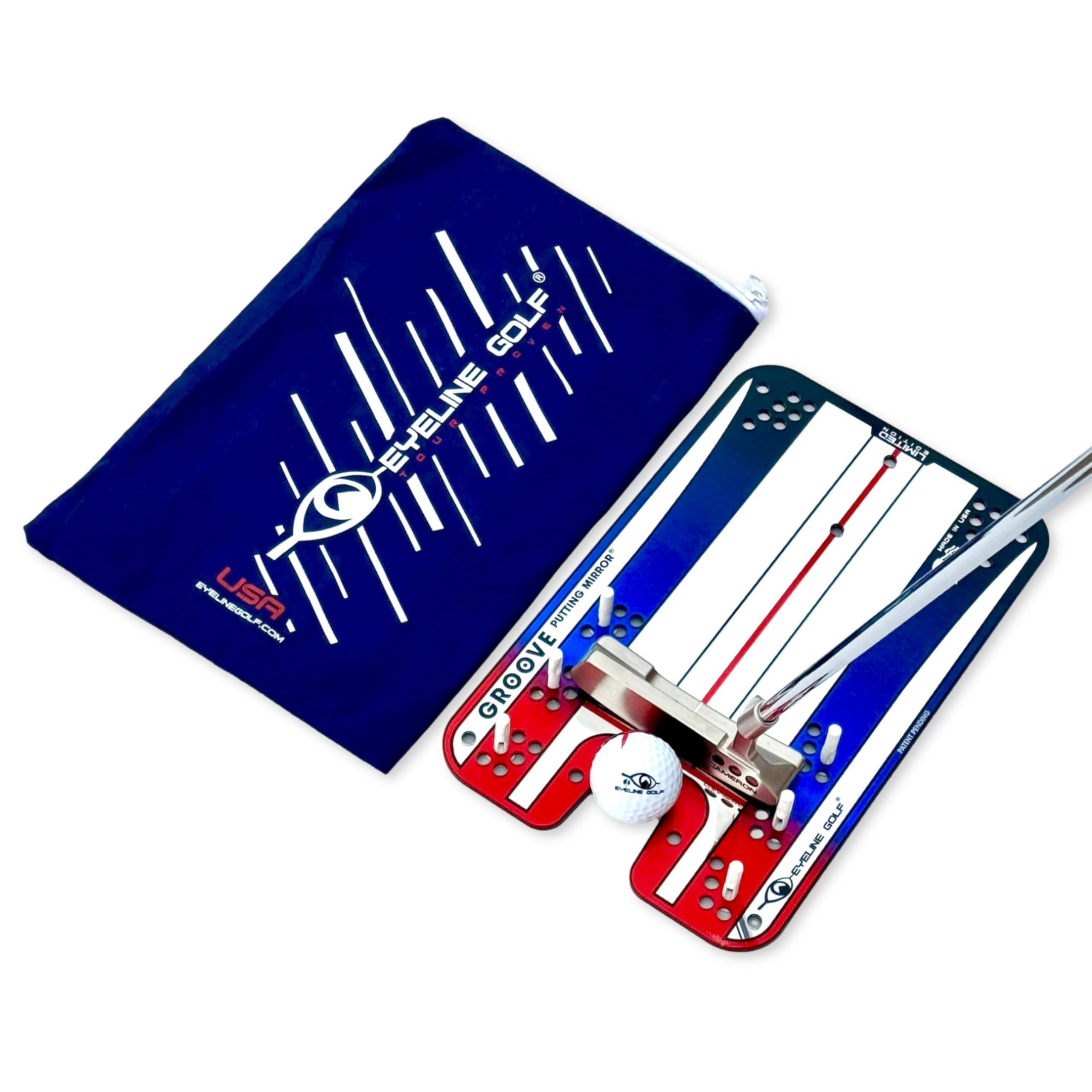 Genuine EyeLine Golf Alignment Putting Mirror - Top Training Aid on The PGA Tour - See Rapid Improvement - Helps Beginner, Junior, and Scratch Golfers