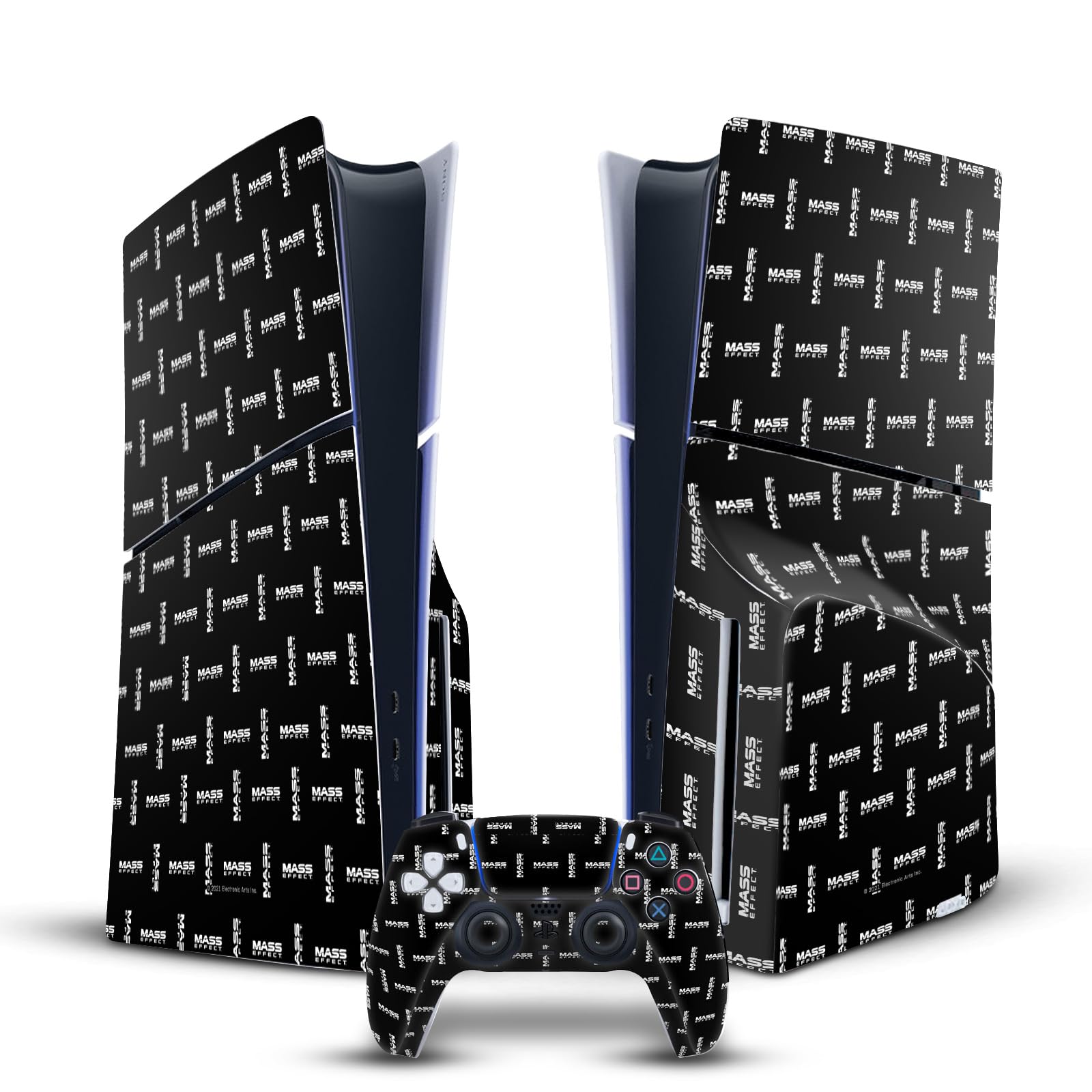 Autocollant vinyle Mass Effect pour console PS5 Slim Disc Edition et manette DualSense