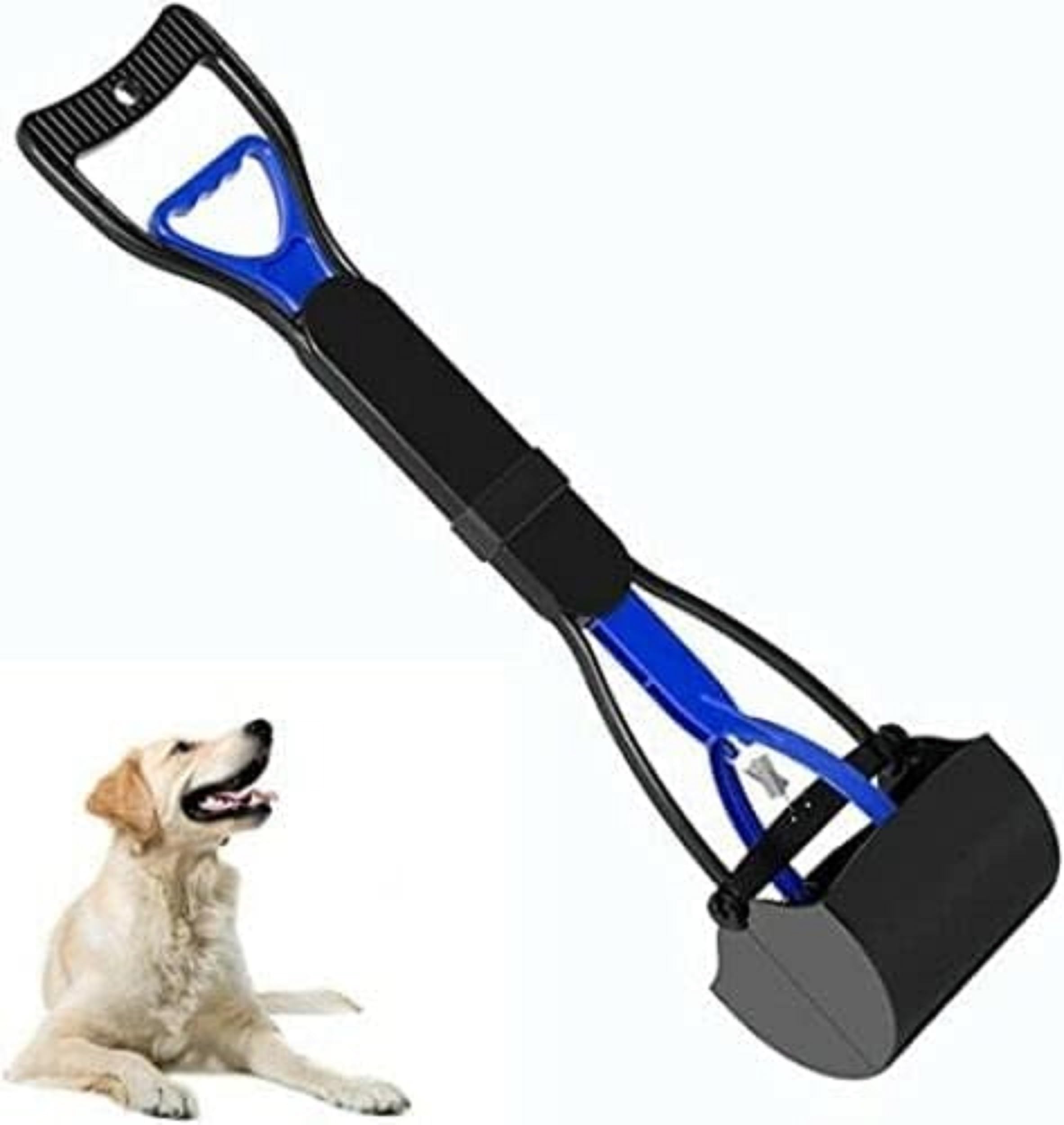 Garden Mile Black Heavy Duty Dog Pooper Scooper Long Handle Foldable Poop Scoop For Dogs Cats Poo Picker Grabber Dog Long Handle Dog Poop Scooper Poo Scooper For Dogs Cats Rabbits