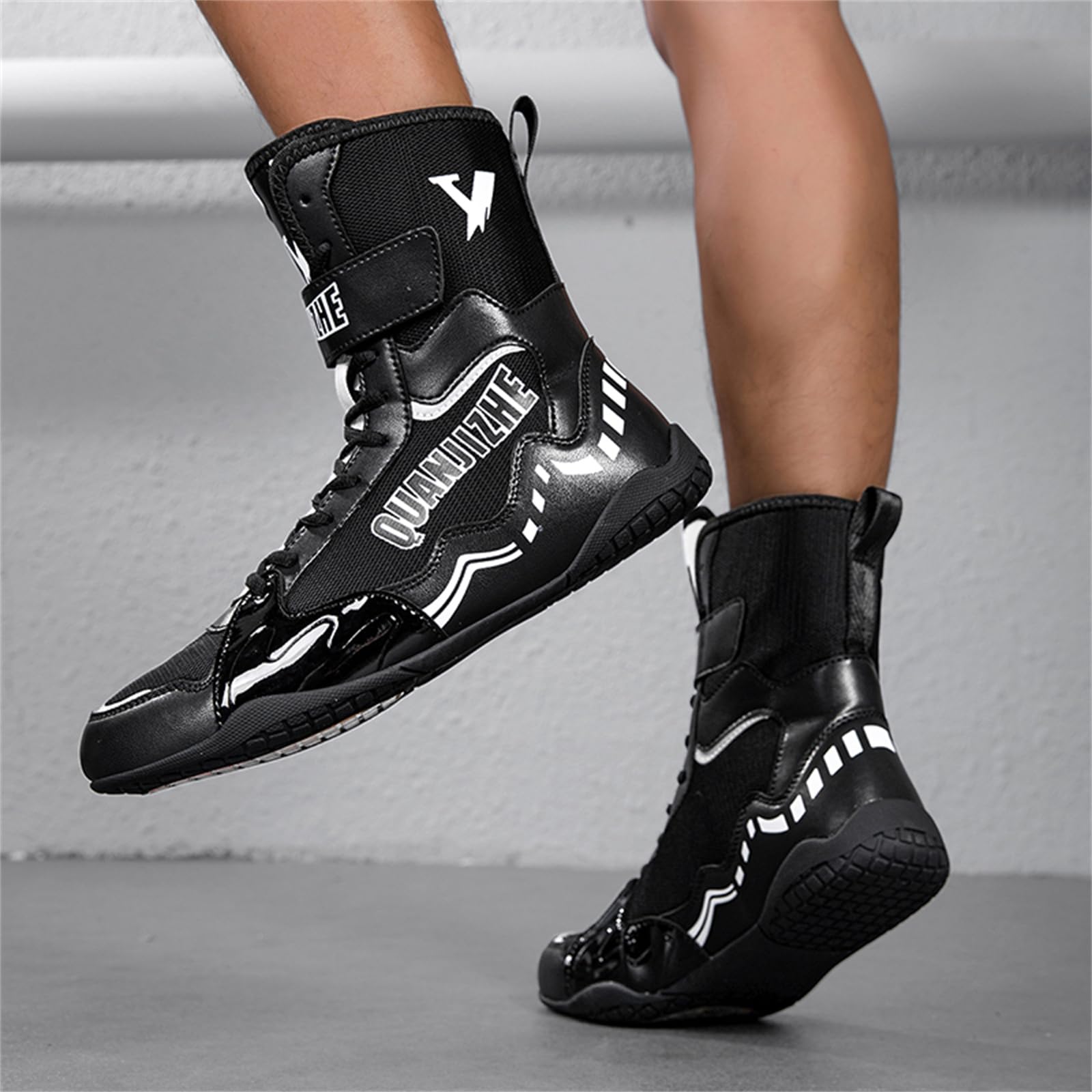 Zapatos Boxeo Hombre Zapatillas Lucha Libre Botas Ligero Fitness