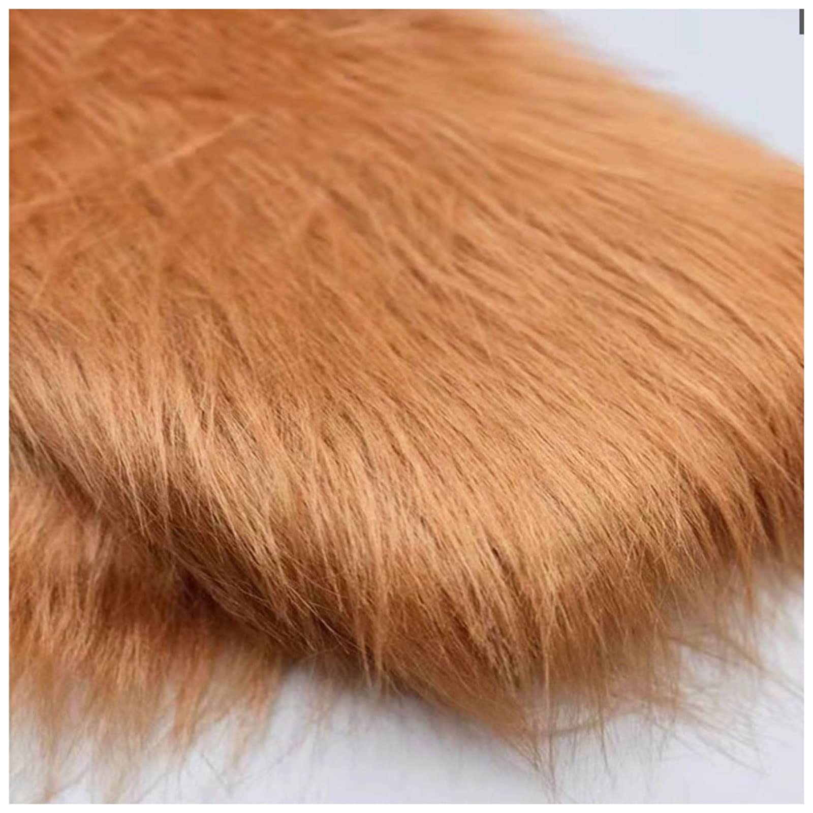 Faux Fur Fabric 180 cm x 50 cm Craft Furry Fabric for Sewing Apparel, Rugs, Pillows, and More Faux Fluffy Fabric, Half Yard (Color : Brown5)
