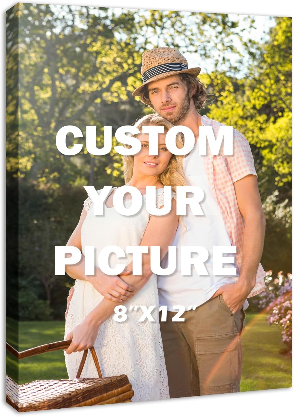 XQSJXM Canvas Prints With Your Photos, Custom Canvas Prints, Personalized Photo to Canvas Wall Art - 16"x 20"