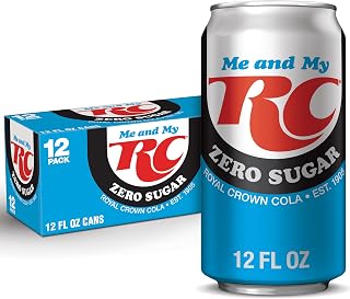 RC Cola Zero Sugar Soda, 12 Pack 12 fl oz Cans - Classic Refreshing Taste, Zero Sugar & Low Sodium Cola