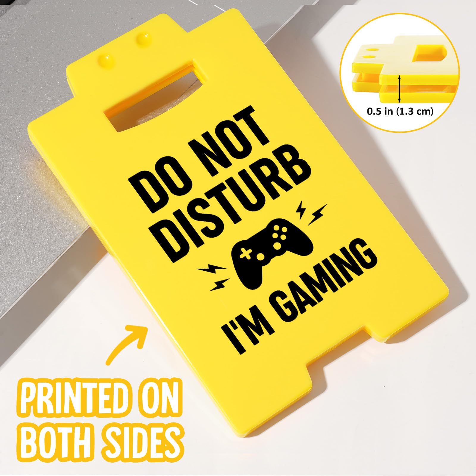 Afterprints Funny Gamer Gifts for Men Teenage Boys, Do Not Disturb I'm Gaming Sign, Cool Gifts for Gamer Guys, Kids, Boyfriend, Son, Grandson, Christmas Gag Gifts, Gaming Room Decor Warning Sign