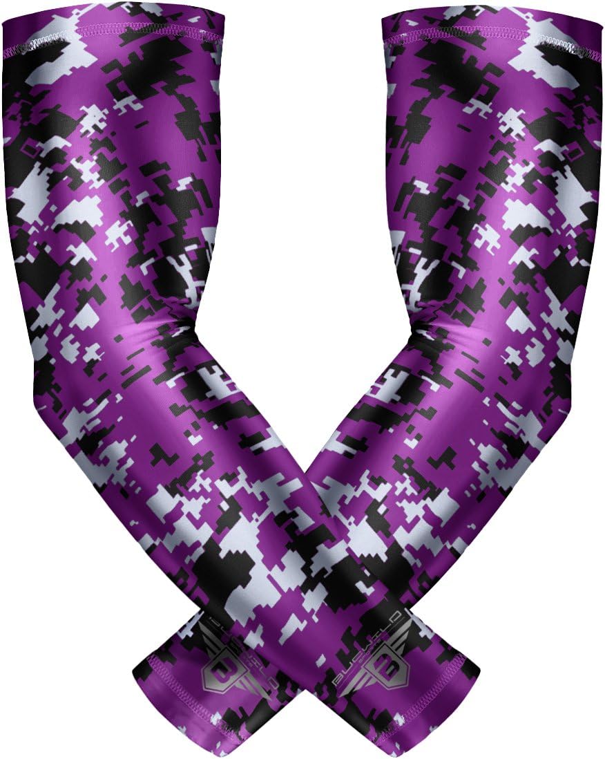 Bucwild Sports Baseball Arm Sleeve - Youth & Adult 1 Pair - Football Basketball Cycling Tennis