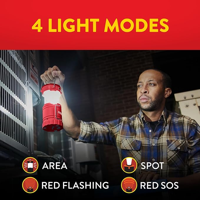 Eveready LED Camping Lantern 360 PRO (3-Pack), Super Bright Tent Lights