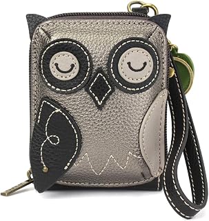 RFID Cute-C Credit Card Holder Wallet Wristlet - Women Faux Leather Cute-C with Strap