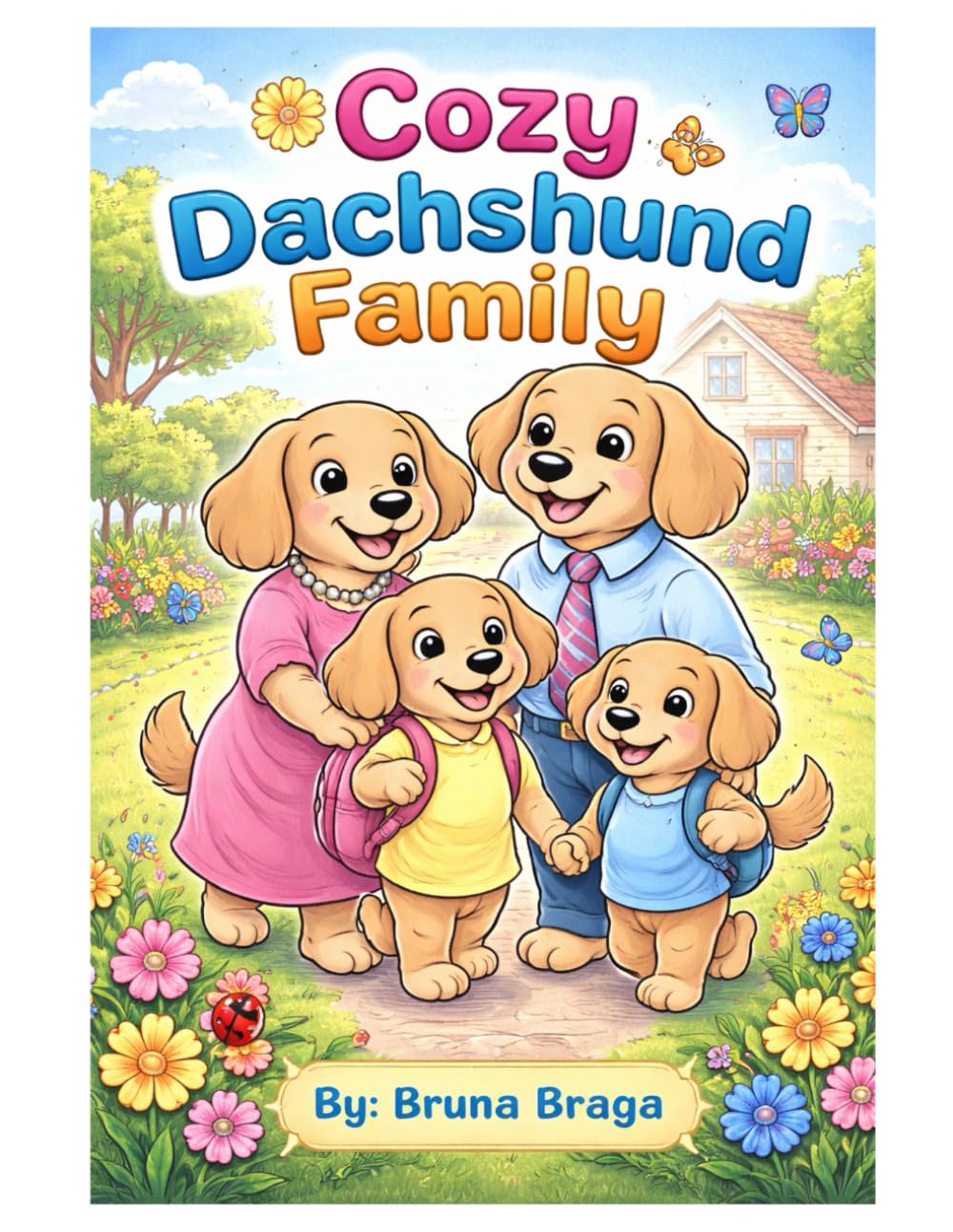 Cozy Dachshund Coloring Books: Cozy Moments with a Loving Sausage Dog Family