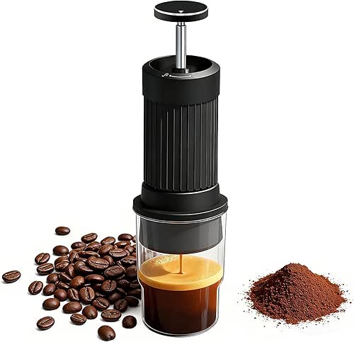Hand Press Espresso Maker 3 in 1 Combines French Press