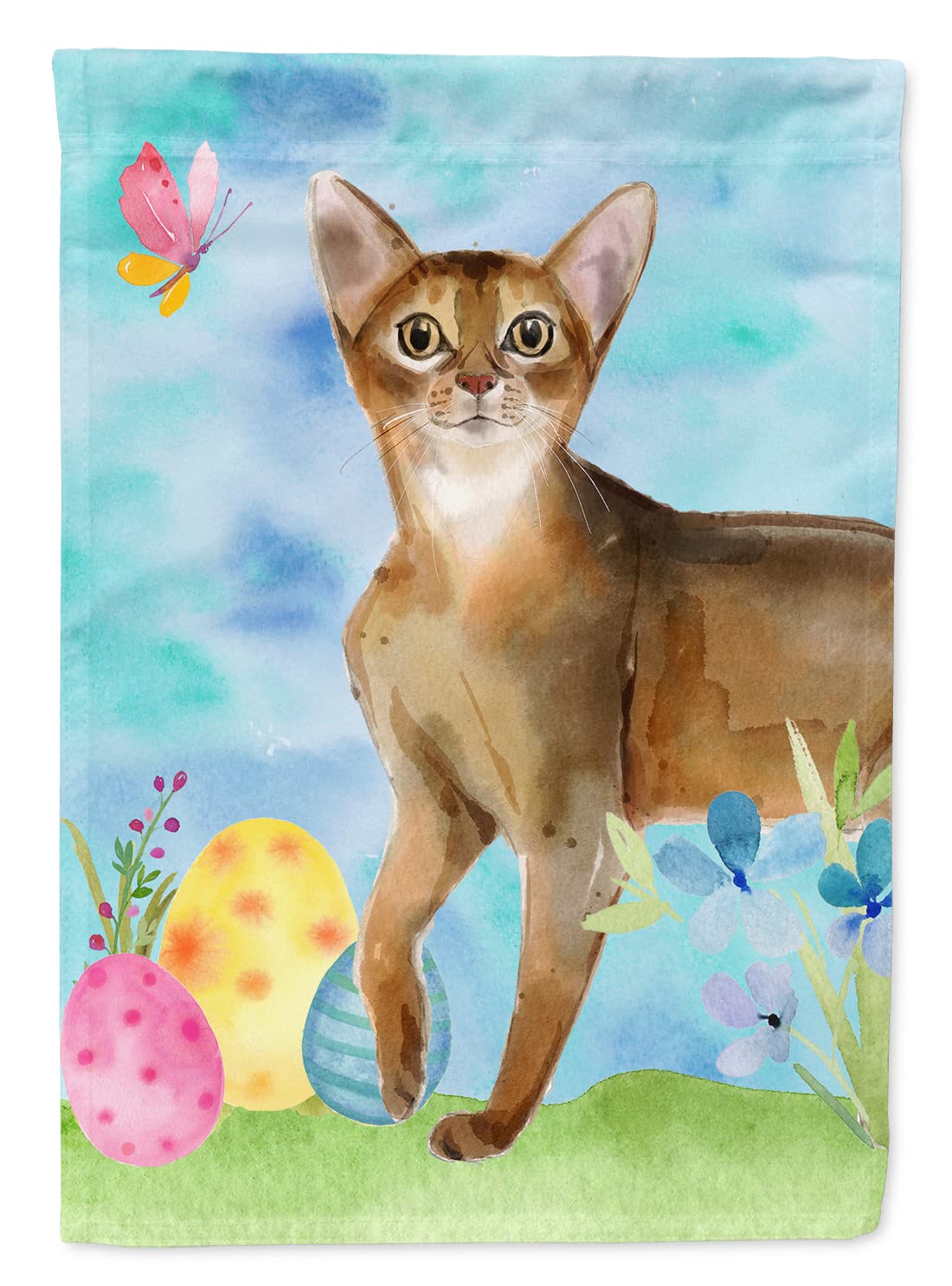 Drapeau Abyssinian Easter Eggs Caroline's Treasures grand format multicolor pour maison