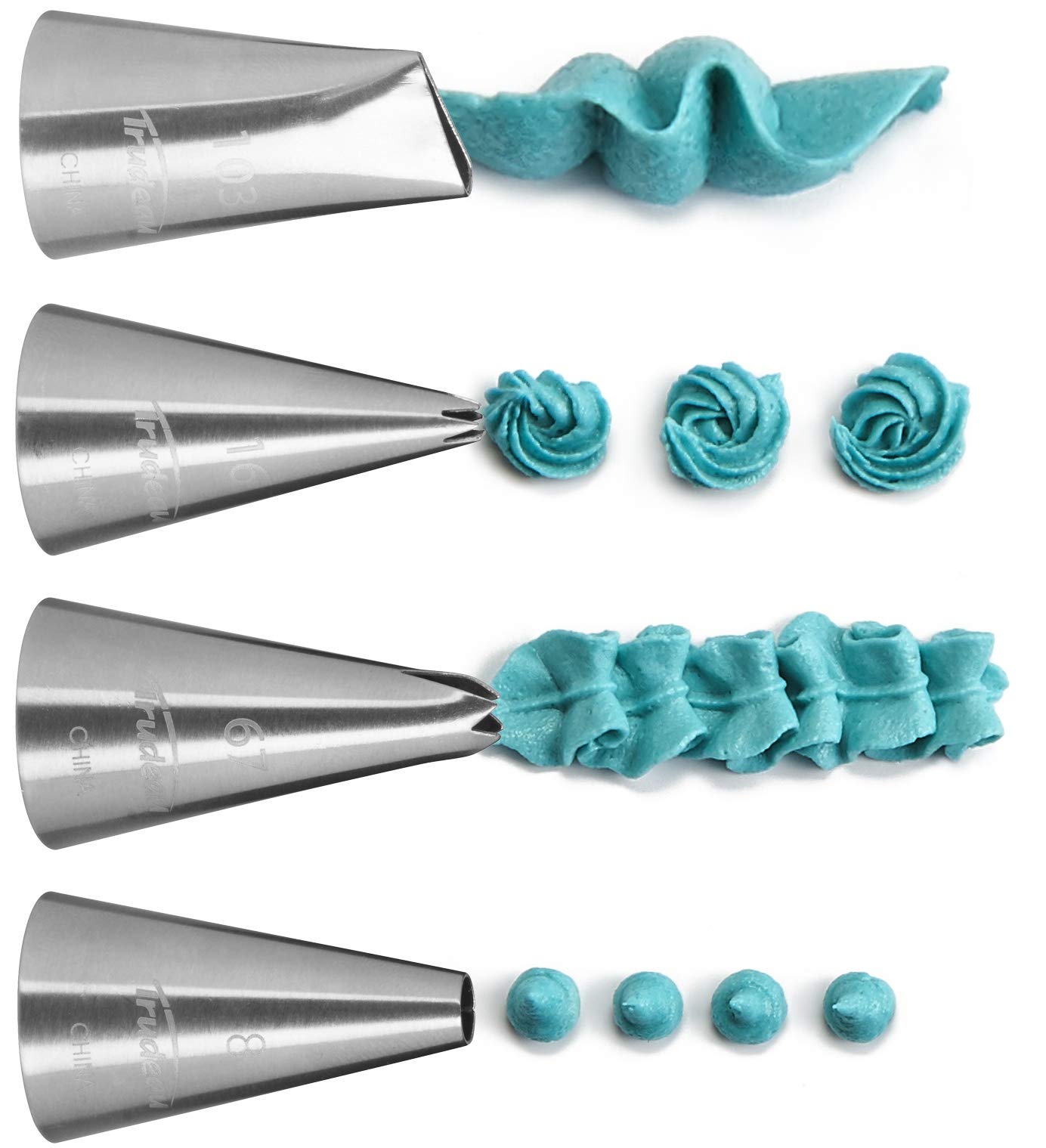 Silicone Bag & Metal Tip 7-Piece Decorating Set-Fuchsia