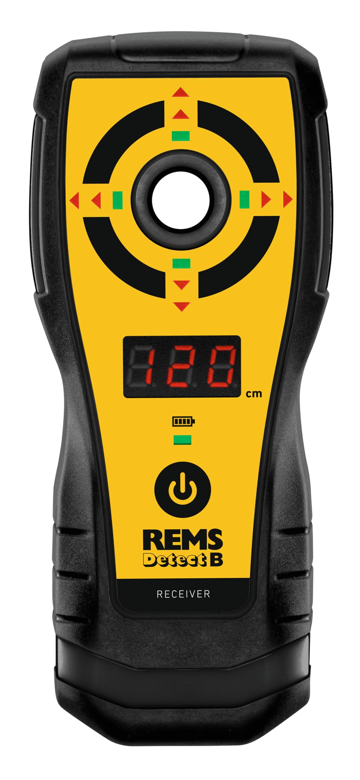 REMS Detect B 182100 R5 - Set (dispositivo di localizzazione del punto centrale, navigazione acustica e ottica, tecnologia LED, punta di allineamento e posizionamento, in valigetta stabile)