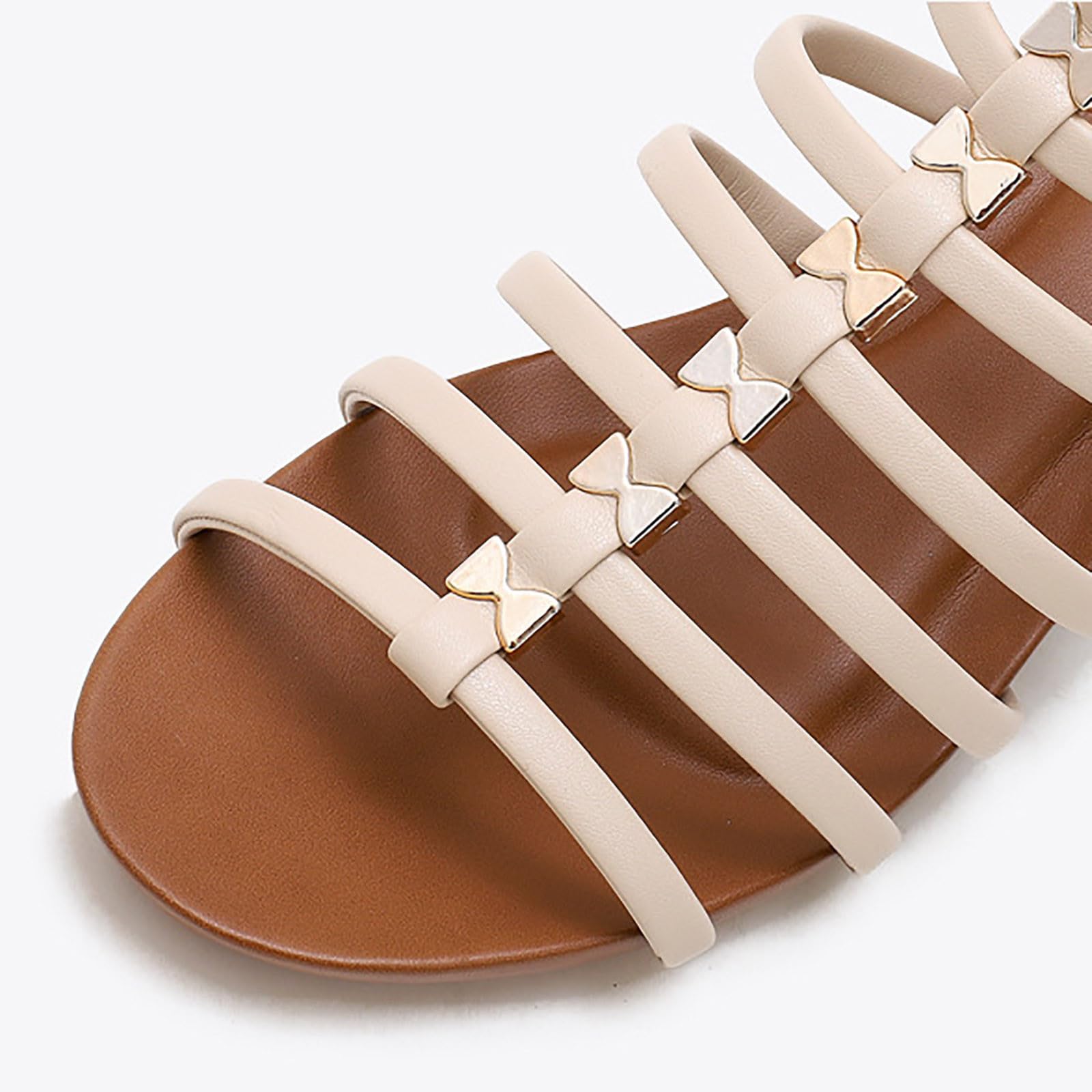 Sandali estivi da donna con tacco cavo, punta tonda e punta aperta, comodi e alla moda.