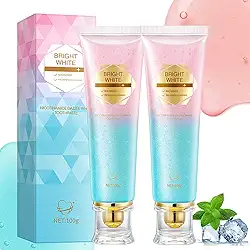 Pasta de dente clareadora de niacinamida, creme dental intensivo de clareamento triplo, hálito fresco, remove manchas de dentes, proteção de esmalte e fortalecimento dentário, uso diário para higiene