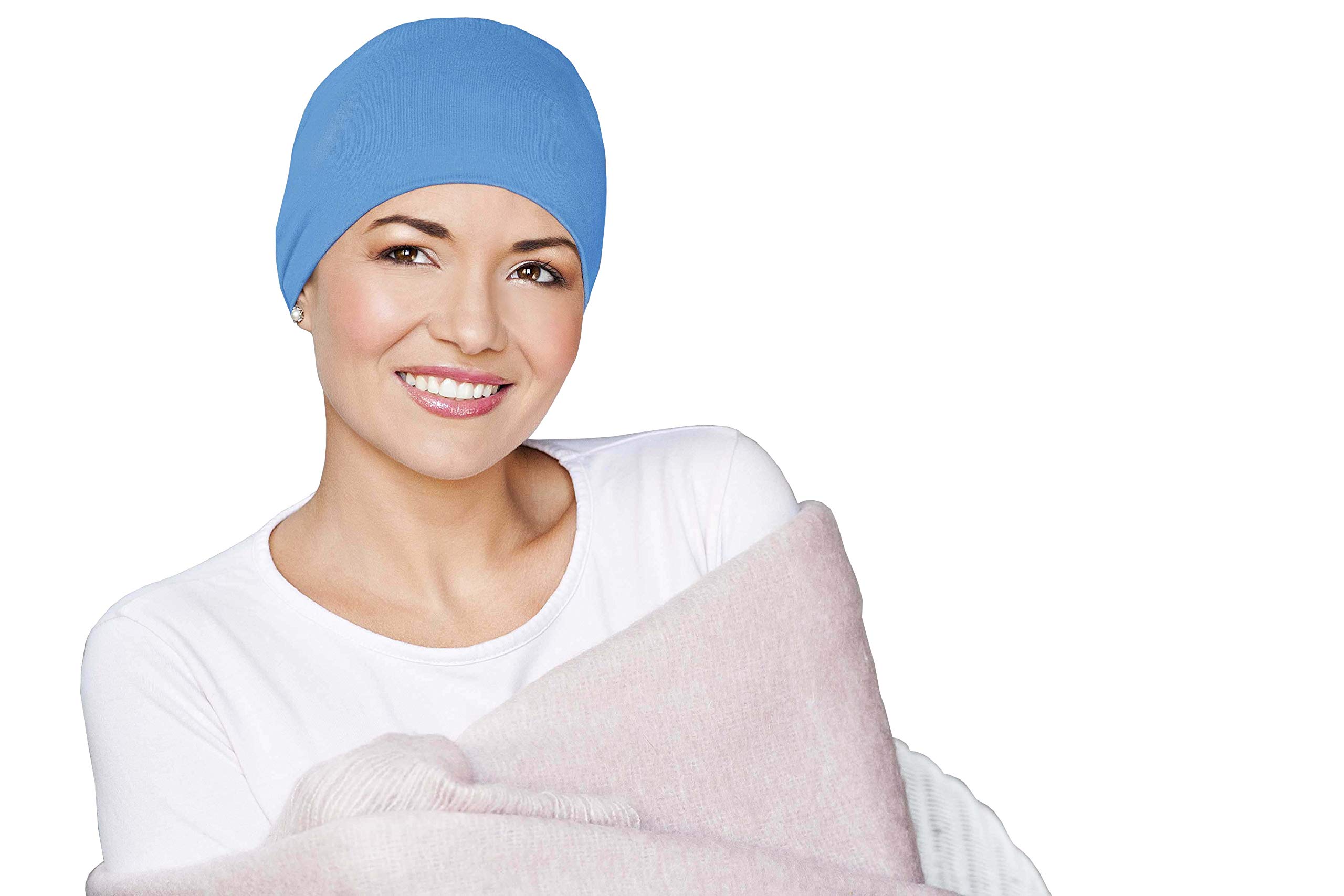 MASUMI Chemo Hat for Women | Night Cap | Cancer Headwear Women | Chemotherapy Gifts | Sleeping Hat (Colour: Ocean Blue)
