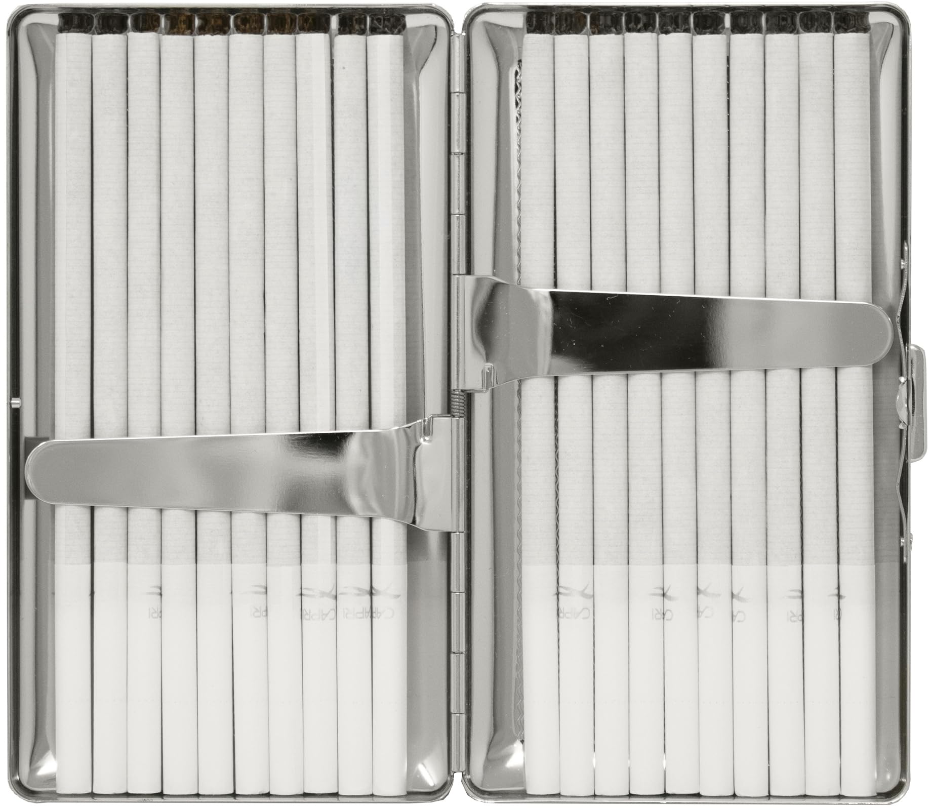 Amazon.com: Set of 2 Metal-Plated 120s Cigarette Case & Stash Box (Silver  Victorian Print) : Health & Household