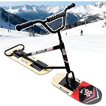 The Next-Gen Snow Skateboard for Thrill-Seekers - Master The Mountain with Effortless 360 Spin Control, Natural Riding Posture, Built Tough with a 150kg/330lbs Load for Teens & Adults Wood