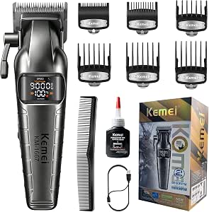 KEMEI 1667 Hair Clippers Trimmer for Men Barber Clippers for Hair Cutting