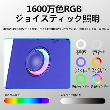 Anbernic RG40XXV Whatskoハンドヘルド携帯ゲーム機 64GB Linuxシステム 4インチIPSフルスクリーン WiFiオンライン対戦Bluetooth機能付 1600万色RGB照明効果 ブルー