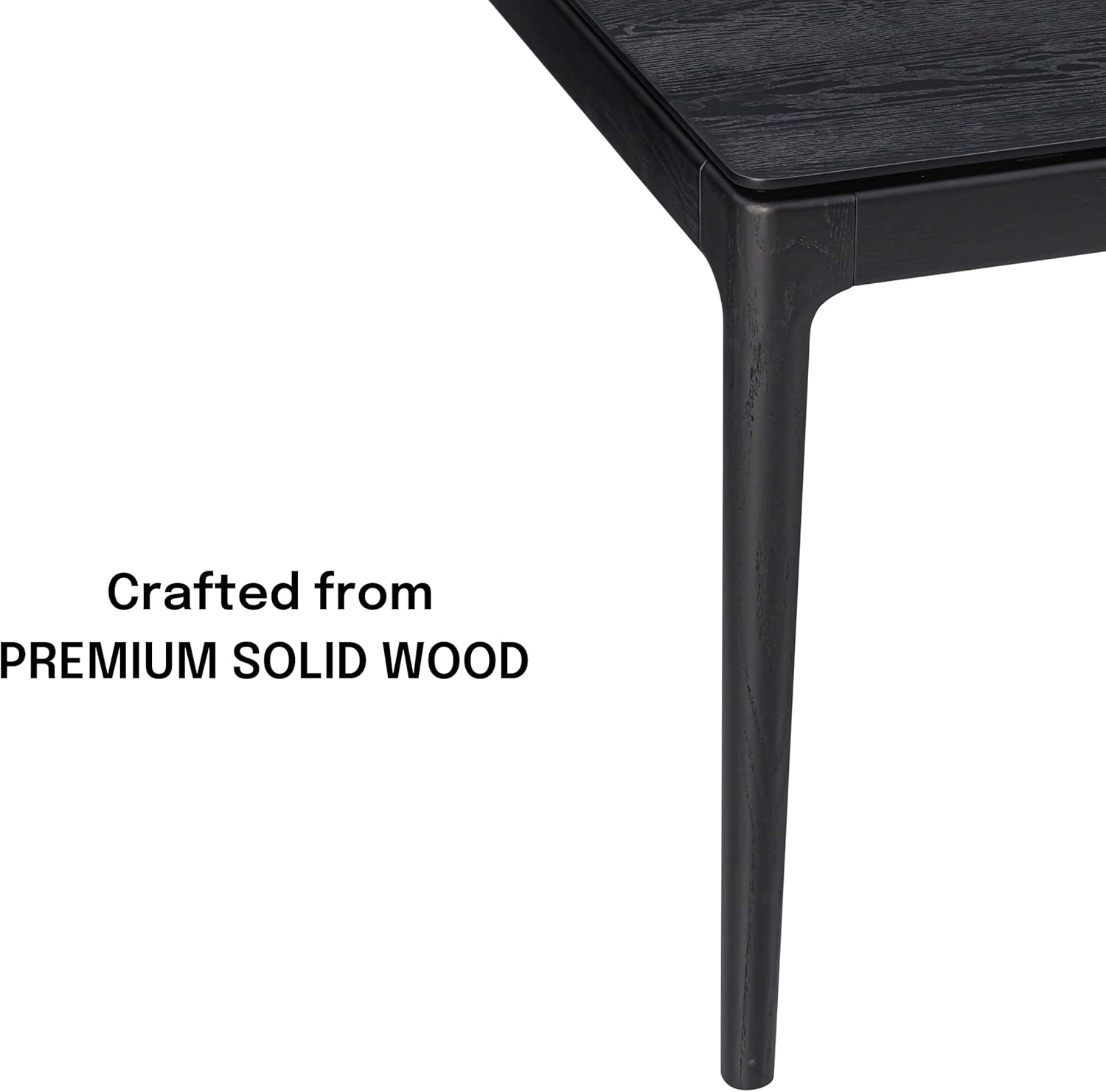 NTC Mingle 71 Inch Modern Design, Rectangular Dinner Table for Dining Room, Living Room Furniture, Effortless Assembly, Burnt Black