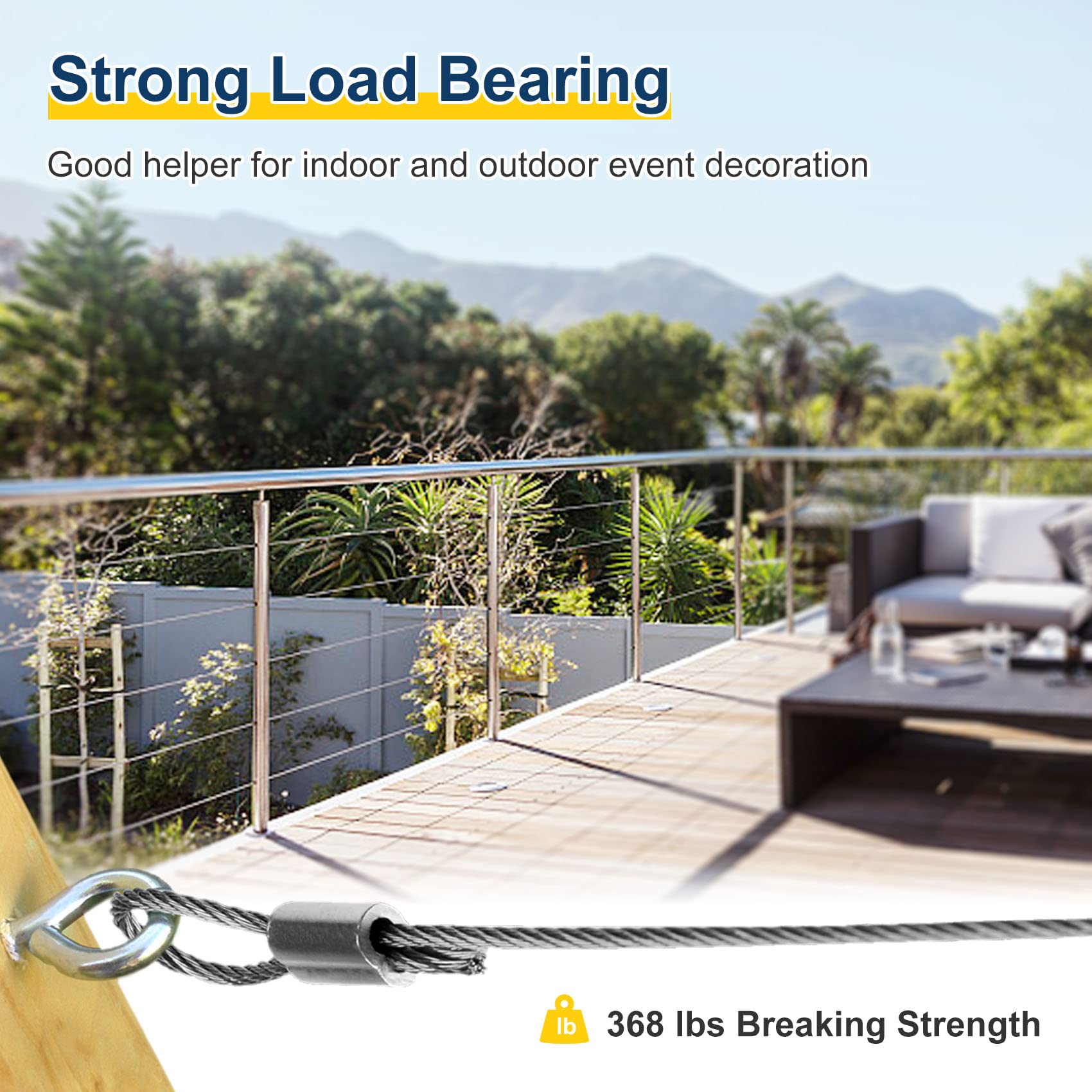 1/16 Wire Rope, 304 Stainless Steel Cable, Aircraft Lesotho - View #2