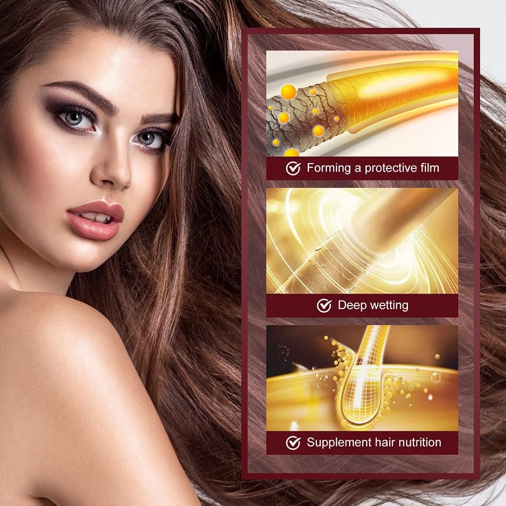 Haarglättende Essenzemulsion | Ausspülbare, feuchtigkeitsspendende Haarpflegecreme, tägliche Haarpflege(2PCS)
