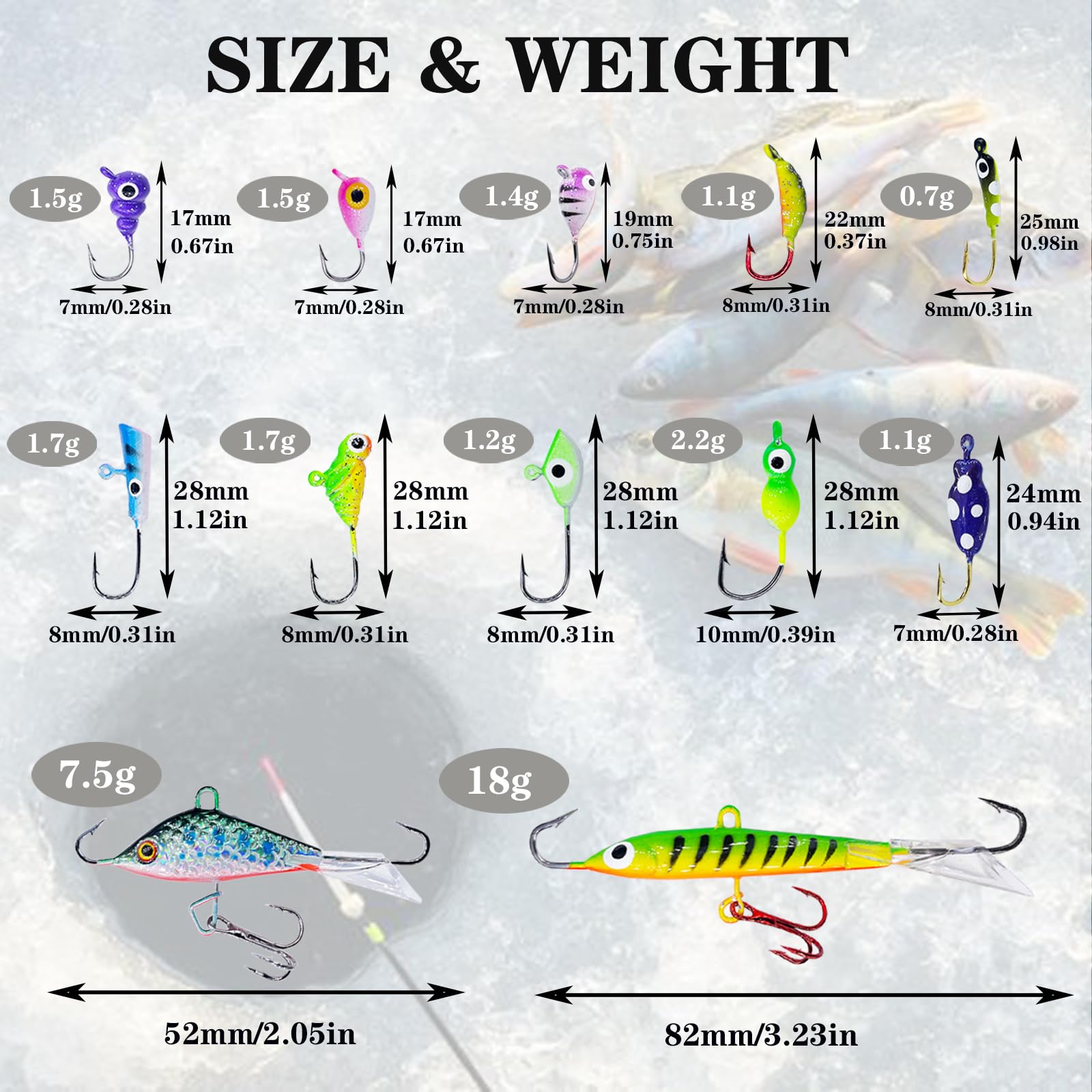 bass ice fishing lures Hunthouse Ultimate Jigging Baits for Winter Fish Deep Blue Fishing Supplies The Best Largemouth Bass Fishing