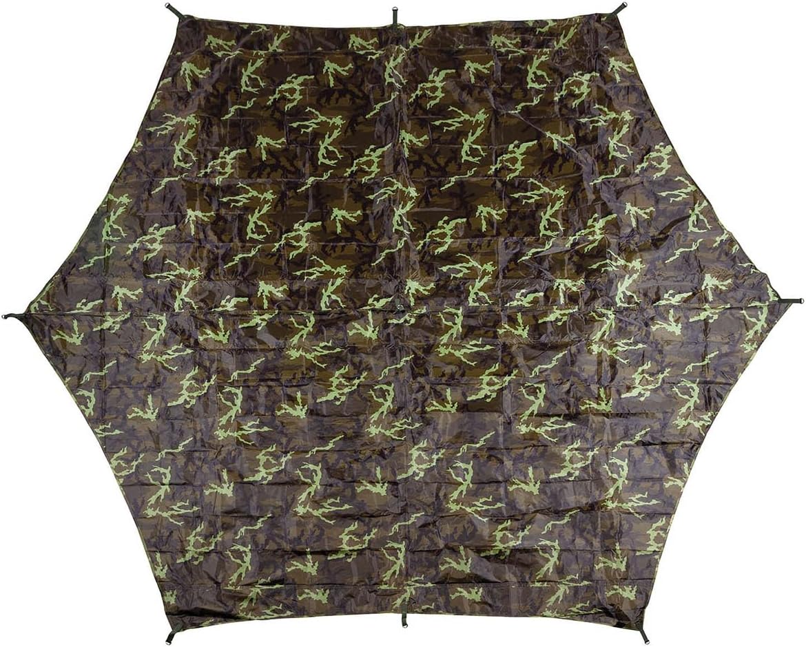 MFH Tarpaulin, Hexagon Tarp, Approx. 340 x 310 cm (M 95 CZ Camouflage)
